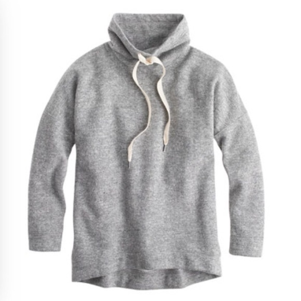 J. Crew Gray Cowl Neck Sweater